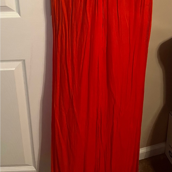 Festive red cover-up with multi color tassels - Picture 2 of 2